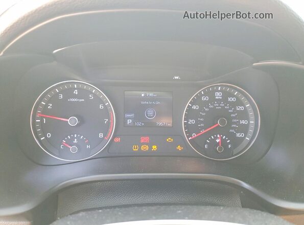 3KPF34AD5ME397082 2021 KIA FORTE Blue ხელსაწყოთა პანელის ხედი