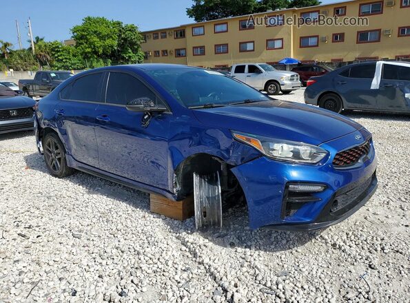 3KPF34AD5ME397082 2021 KIA FORTE Blue წინა მარჯვენა