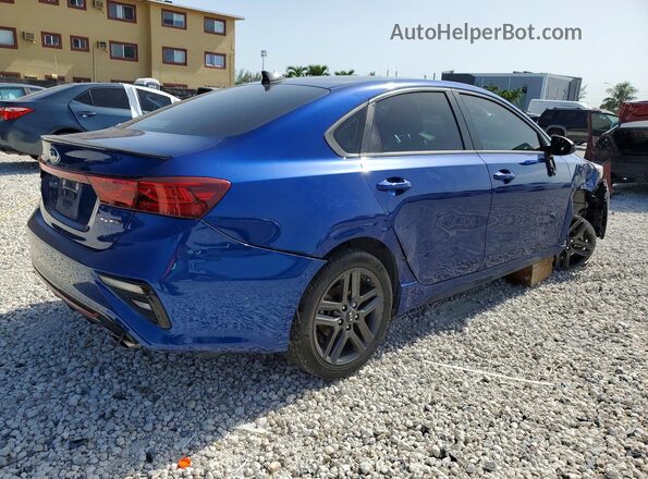 3KPF34AD5ME397082 2021 KIA FORTE Blue უკანა მარჯვენა