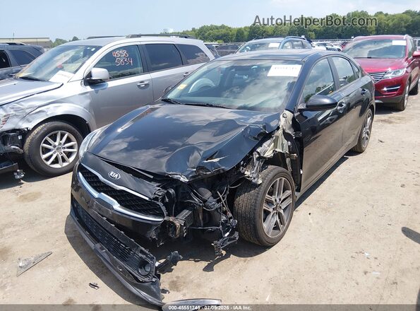 3KPF34AD6KE006941 2019 KIA FORTE Black Przód lewy