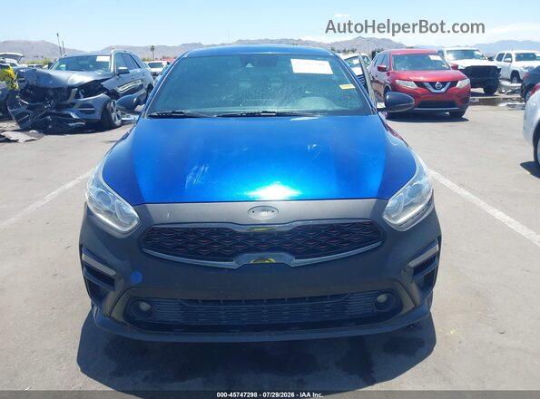 3KPF34AD6ME285164 2021 KIA FORTE Blue Вид щитка приладів