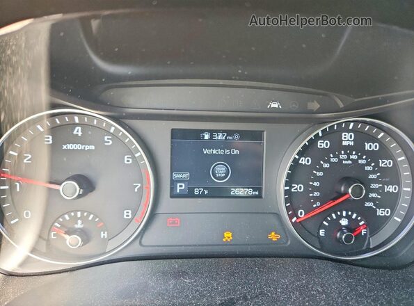3KPF34AD6ME366388 2021 KIA FORTE Orange ხელსაწყოთა პანელის ხედი