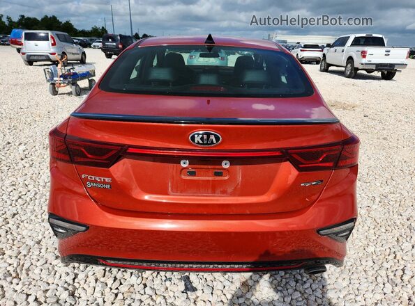 3KPF34AD6ME366388 2021 KIA FORTE Orange უკანა ხედი