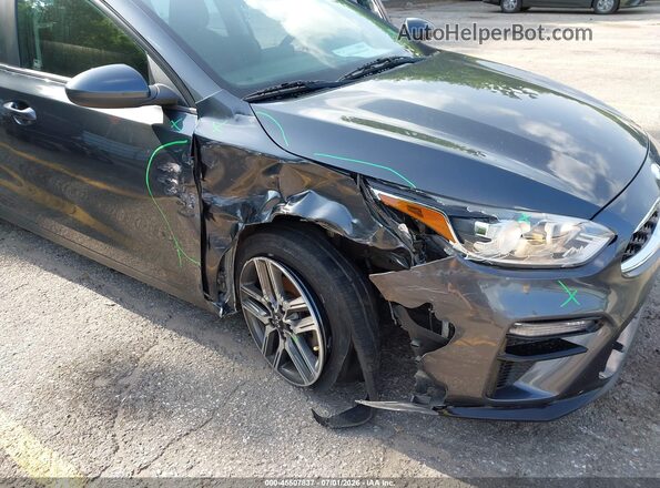 3KPF34AD7KE042668 2019 KIA FORTE Gray Front view
