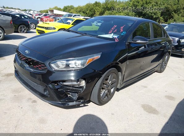 3KPF34AD7LE185749 2020 KIA FORTE Black Vista tres cuartos delantera izquierda