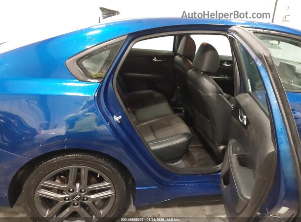 3KPF34AD7ME341743 2021 KIA FORTE Blue VIN sticker view