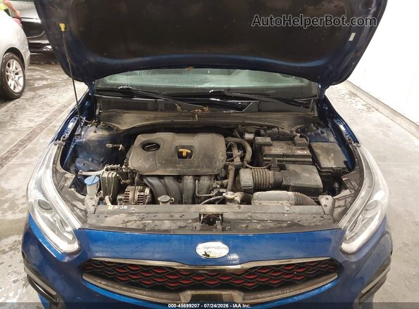 3KPF34AD7ME341743 2021 KIA FORTE Blue Rear view