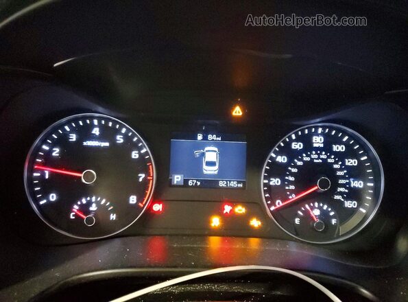 3KPF34AD8KE022963 2019 KIA FORTE Black Вид щитка приладів