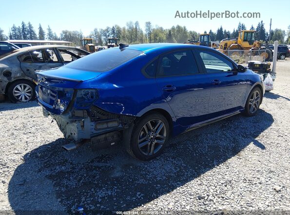 3KPF34AD8ME320707 2021 KIA FORTE Blue Задня права чверть