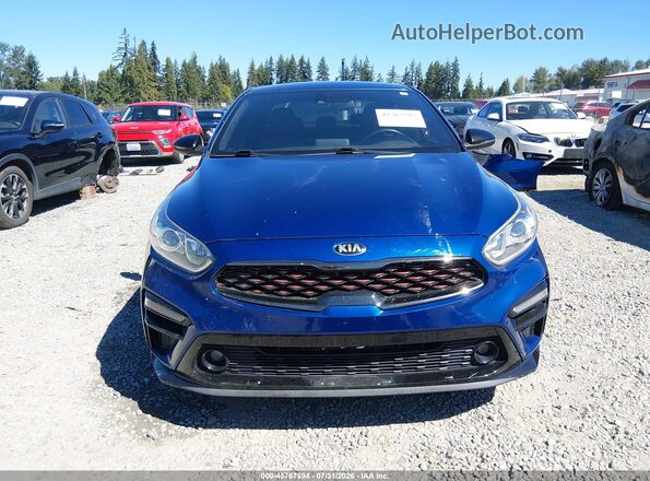3KPF34AD8ME320707 2021 KIA FORTE Blue Вид задньої частини салону