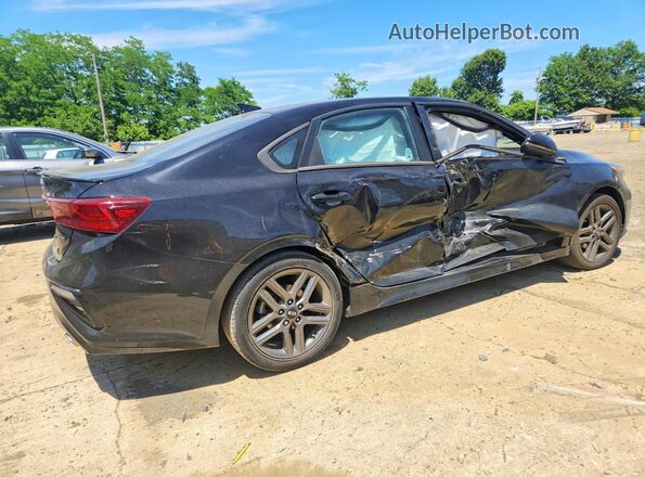 3KPF34AD8ME353187 2021 KIA FORTE Черный Задняя правая четверть