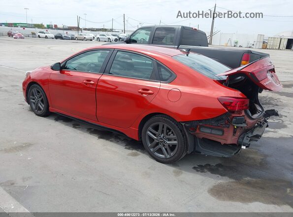 3KPF34AD8ME409029 2021 KIA FORTE Orange Trasero izquierdo