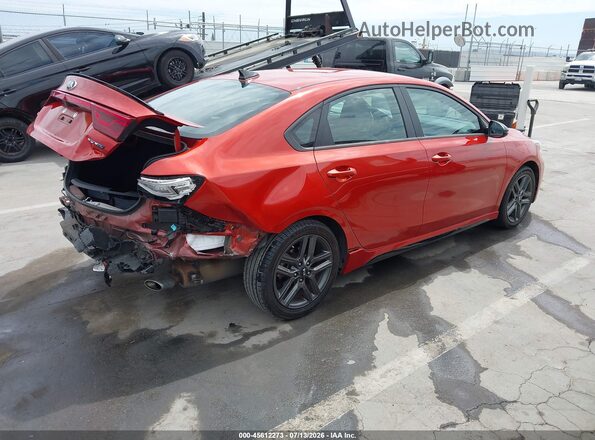 3KPF34AD8ME409029 2021 KIA FORTE Orange Trasero derecho