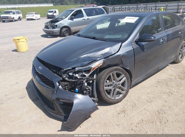 3KPF34AD8ME414165 2021 KIA FORTE Gray წინა ხედი