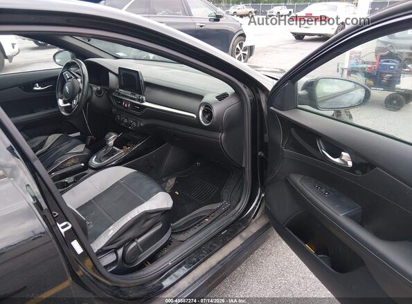 3KPF34AD9LE229928 2020 KIA FORTE Black წინა სალონის ხედი