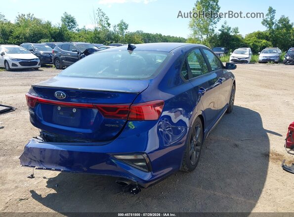 3KPF34AD9ME283005 2021 KIA FORTE Blue Trasero derecho