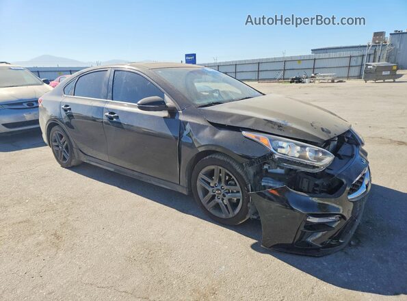 3KPF34AD9ME350265 2021 KIA FORTE Black Delantero derecho