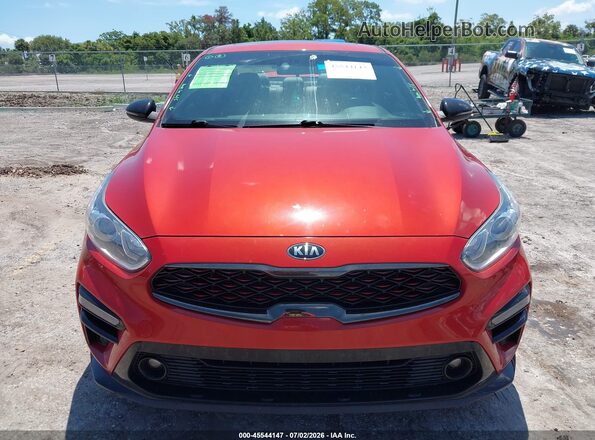 3KPF34AD9ME409976 2021 KIA FORTE Orange Вид щитка приладів
