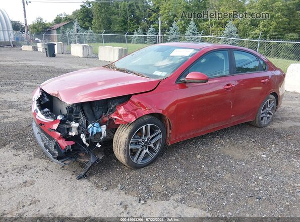 3KPF34ADXKE007896 2019 KIA FORTE Red Vista tres cuartos delantera izquierda