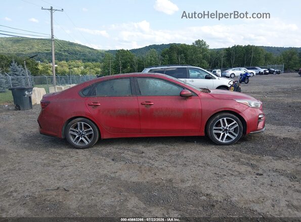 3KPF34ADXKE007896 2019 KIA FORTE Red Vista interior trasera