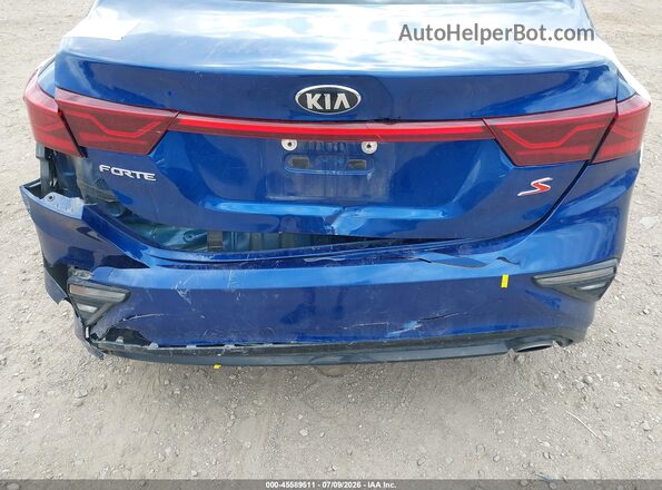3KPF34ADXKE087619 2019 KIA FORTE Blue Вид щитка приладів