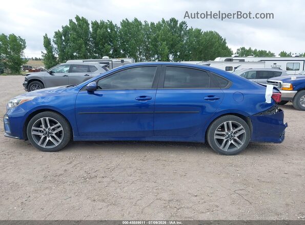 3KPF34ADXKE087619 2019 KIA FORTE Blue 