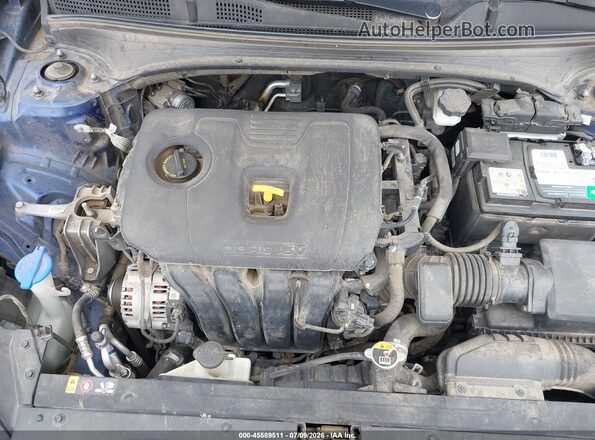 3KPF34ADXKE087619 2019 KIA FORTE Blue Вид ззаду
