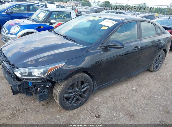 3KPF34ADXME340876 2021 KIA FORTE Black Vista tres cuartos delantera izquierda