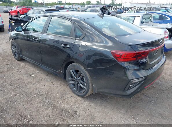 3KPF34ADXME340876 2021 KIA FORTE Black Trasero izquierdo