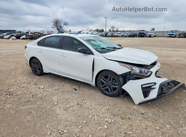 3KPF34ADXME340912 2021 KIA FORTE White Przód prawy
