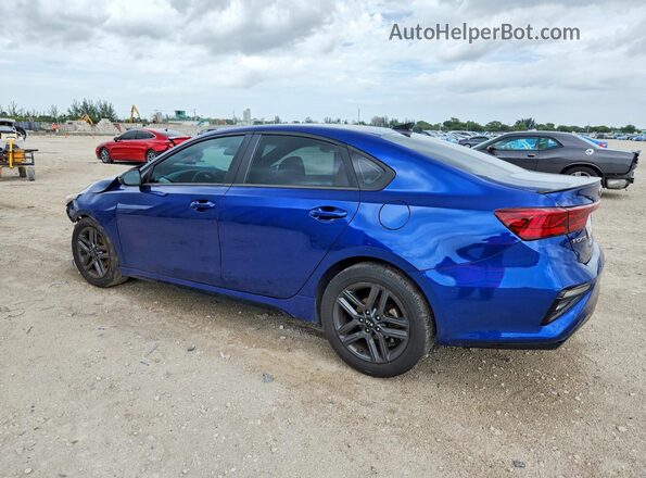 3KPF34ADXME406309 2021 KIA FORTE Blue უკანა მარცხენა