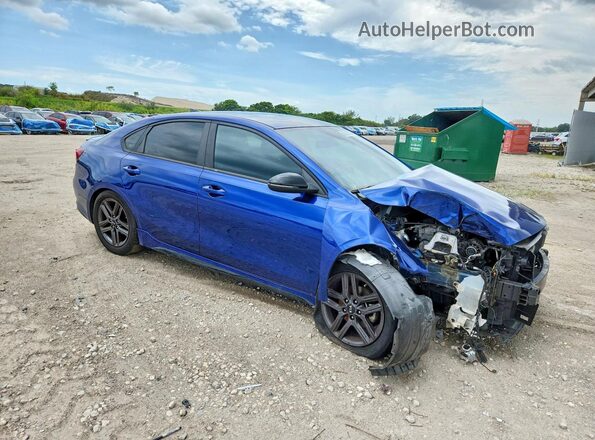 3KPF34ADXME406309 2021 KIA FORTE Blue წინა მარჯვენა
