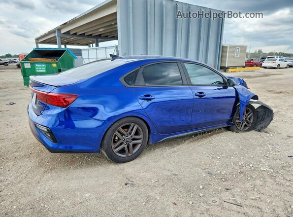 3KPF34ADXME406309 2021 KIA FORTE Blue უკანა მარჯვენა