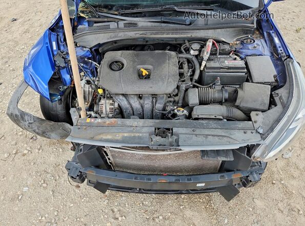 3KPF34ADXME406309 2021 KIA FORTE Blue უკანა სალონის ხედი