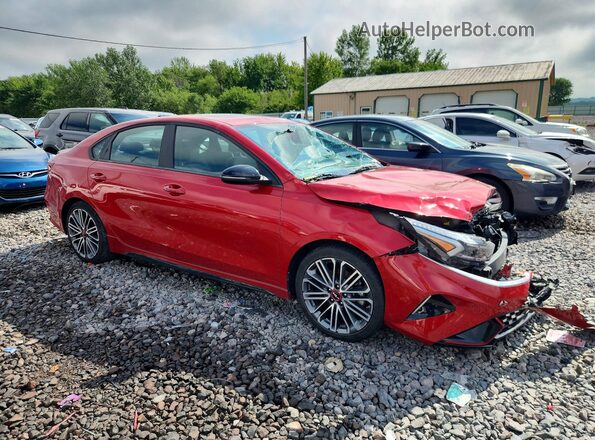 3KPF44AC1NE485195 2022 KIA FORTE Red Przód prawy