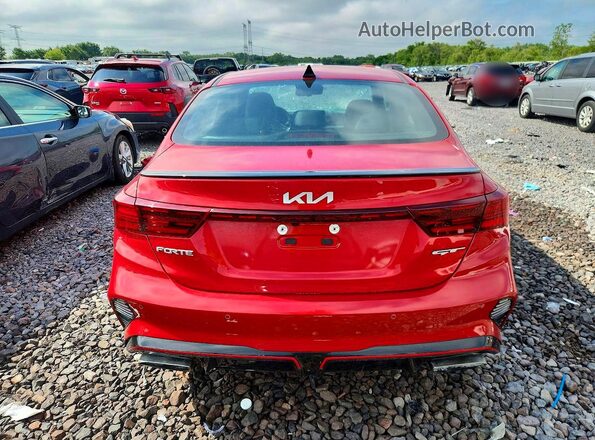 3KPF44AC1NE485195 2022 KIA FORTE Red Widok z tyłu