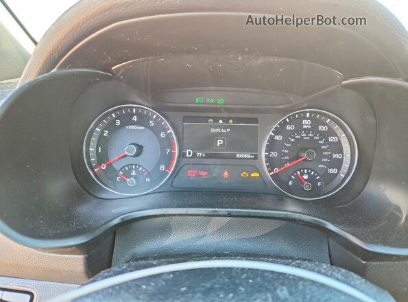3KPF44AC4LE155385 2020 KIA FORTE Белый Вид щитка приборов