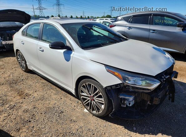 3KPF44AC4LE155385 2020 KIA FORTE Белый Передняя правая четверть