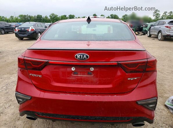 3KPF44AC4ME394839 2021 KIA FORTE Red Հետևի տեսք