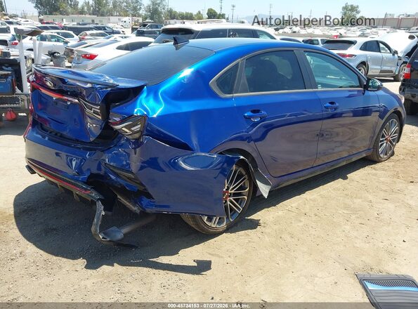 3KPF44AC5ME400406 2021 KIA FORTE Синий Задняя правая четверть