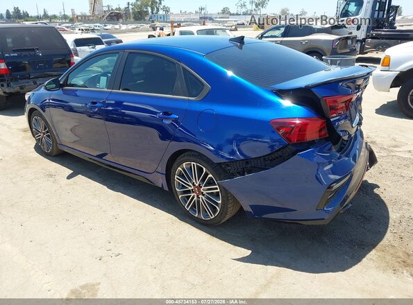 3KPF44AC5ME400406 2021 KIA FORTE Синий Задняя левая четверть