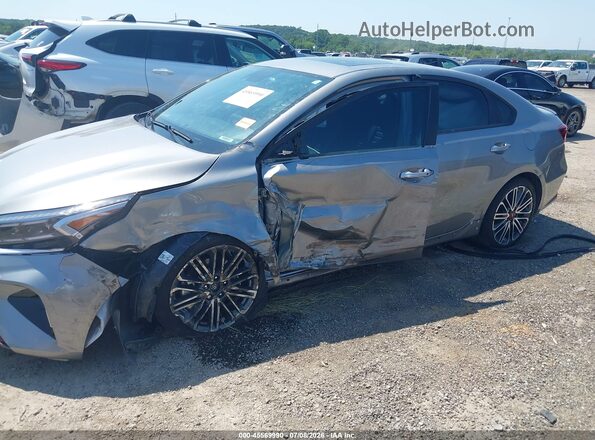 3KPF44AC5NE477343 2022 KIA FORTE Gray Front view