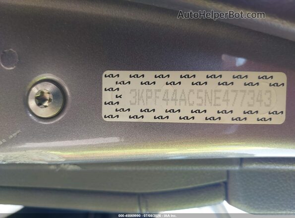 3KPF44AC5NE477343 2022 KIA FORTE Gray Engine compartment view