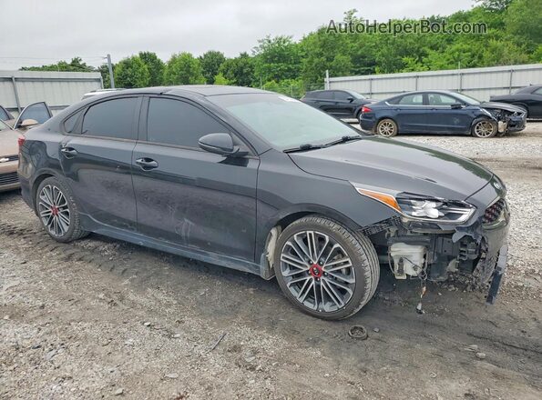 3KPF44AC6ME407526 2021 KIA FORTE Черный Передняя правая четверть