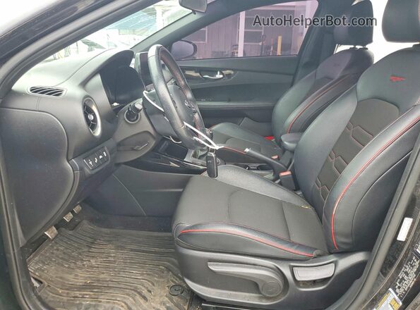 3KPF44AC6ME407526 2021 KIA FORTE Черный Вид салона спереди