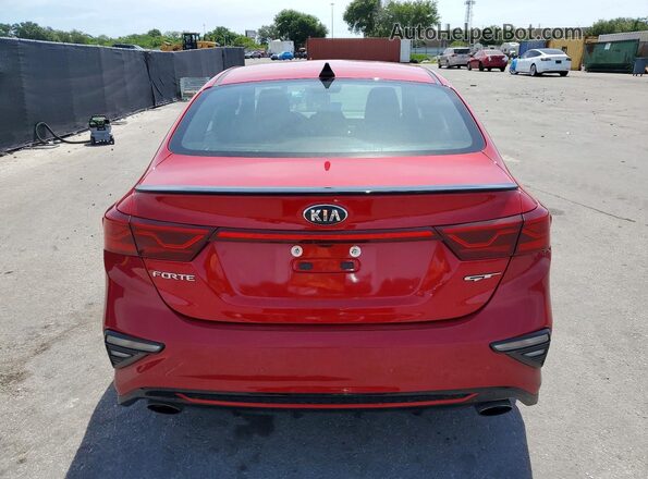 3KPF44AC8ME324213 2021 KIA FORTE Red Vista trasera