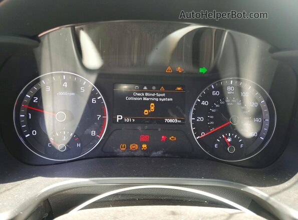 3KPF44AC8ME368437 2021 KIA FORTE White Instrument cluster view