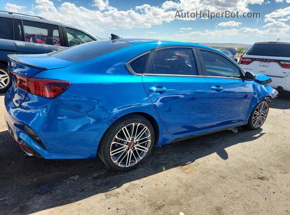 3KPF44AC8NE481449 2022 KIA FORTE Blue Tył prawy
