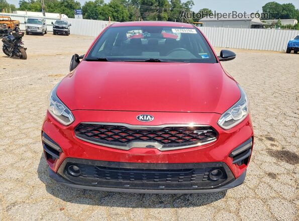 3KPF44AC9ME365322 2021 KIA FORTE Red Vista frontal