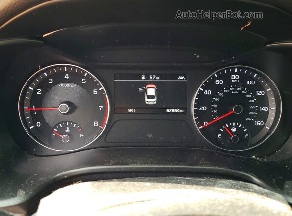 3KPF44AC9ME365322 2021 KIA FORTE Red Vista del cuadro de instrumentos